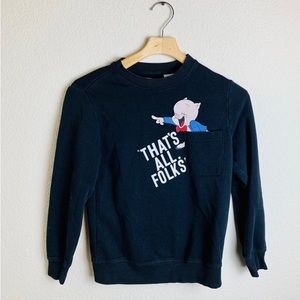 Zara's Kids Looney Tune Sweatshirt Black size 11/12 years Very Gently worn